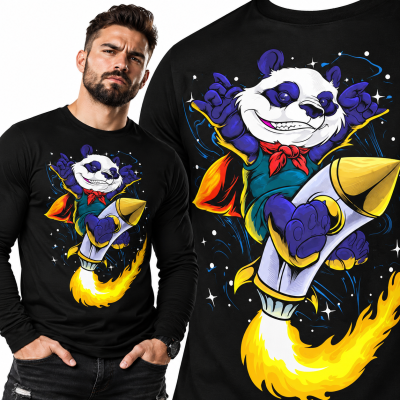 LONGSLEEVE ŚMIESZNY KIDS PANDA